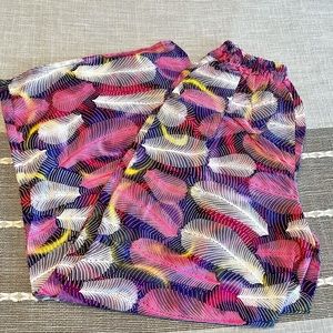 Rosalinda Pink Feather Casual Pants